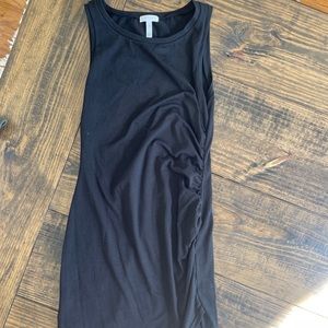 Leith Bodycon midi dress with side ruching